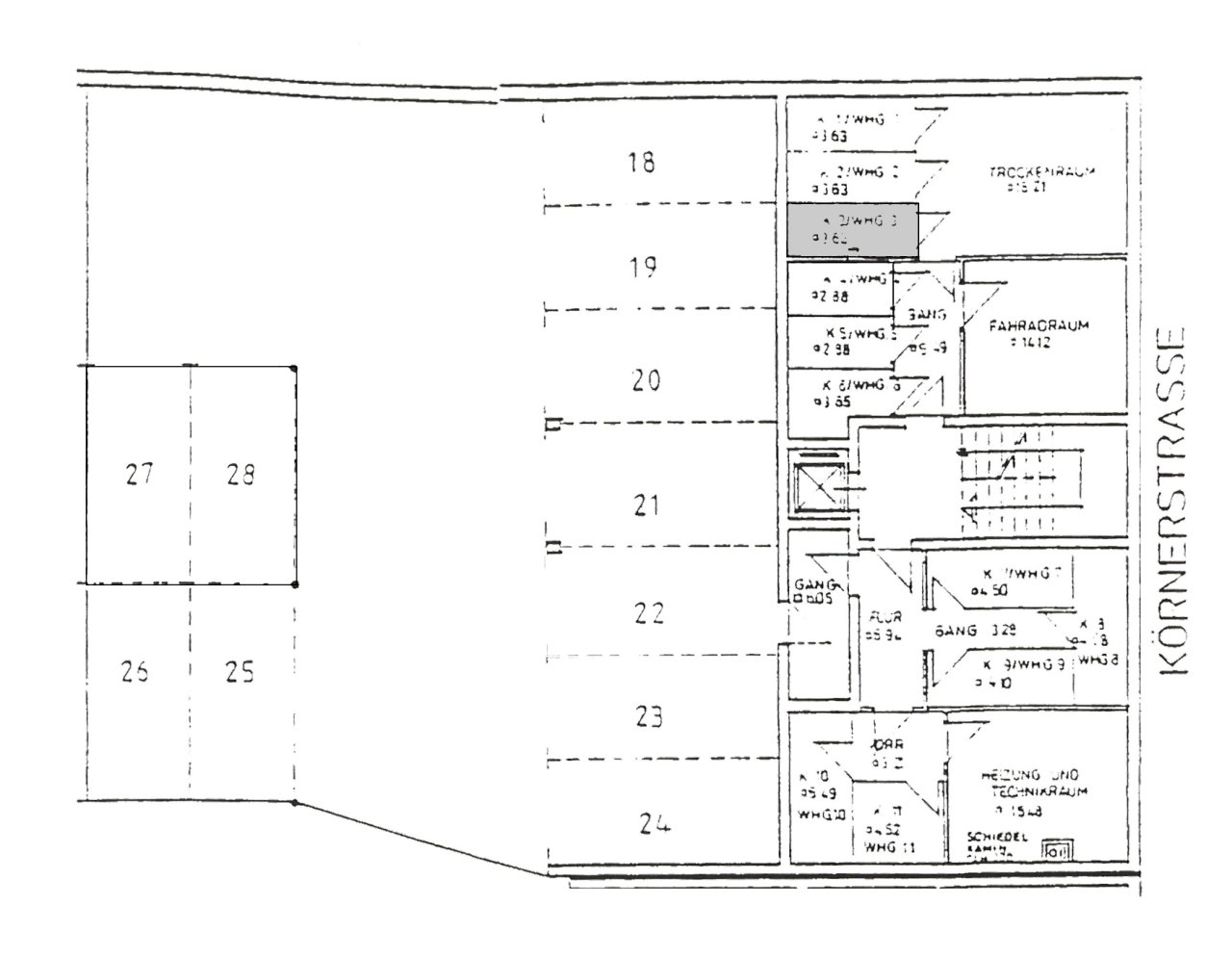 Vermietete 2-Raum Wohnung im 1. OG mit Fahrstuhl, Balkon und TG-Stpl. in zentrumsnaher Lage!