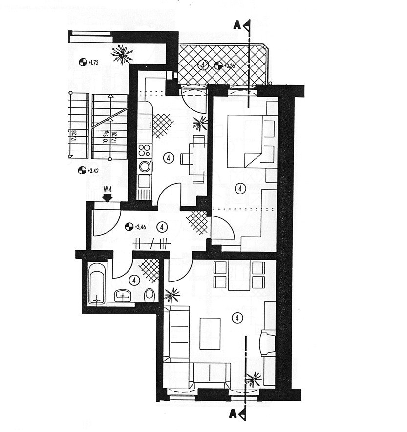 Zentrumsnahe 2-Raum-Wohnung mit Balkon! Vermietet!