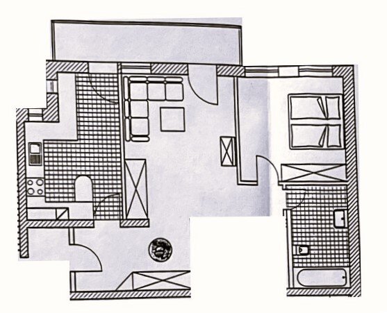 Vermietete 2-Raum-Wohnung mit Balkon und Aufzug!