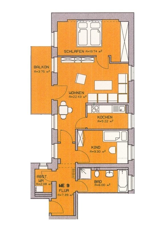 Zentrumsnahe 3-Raum-Whg. mit Balkon u. Tageslichtbad in Zwickau! Vermietet!