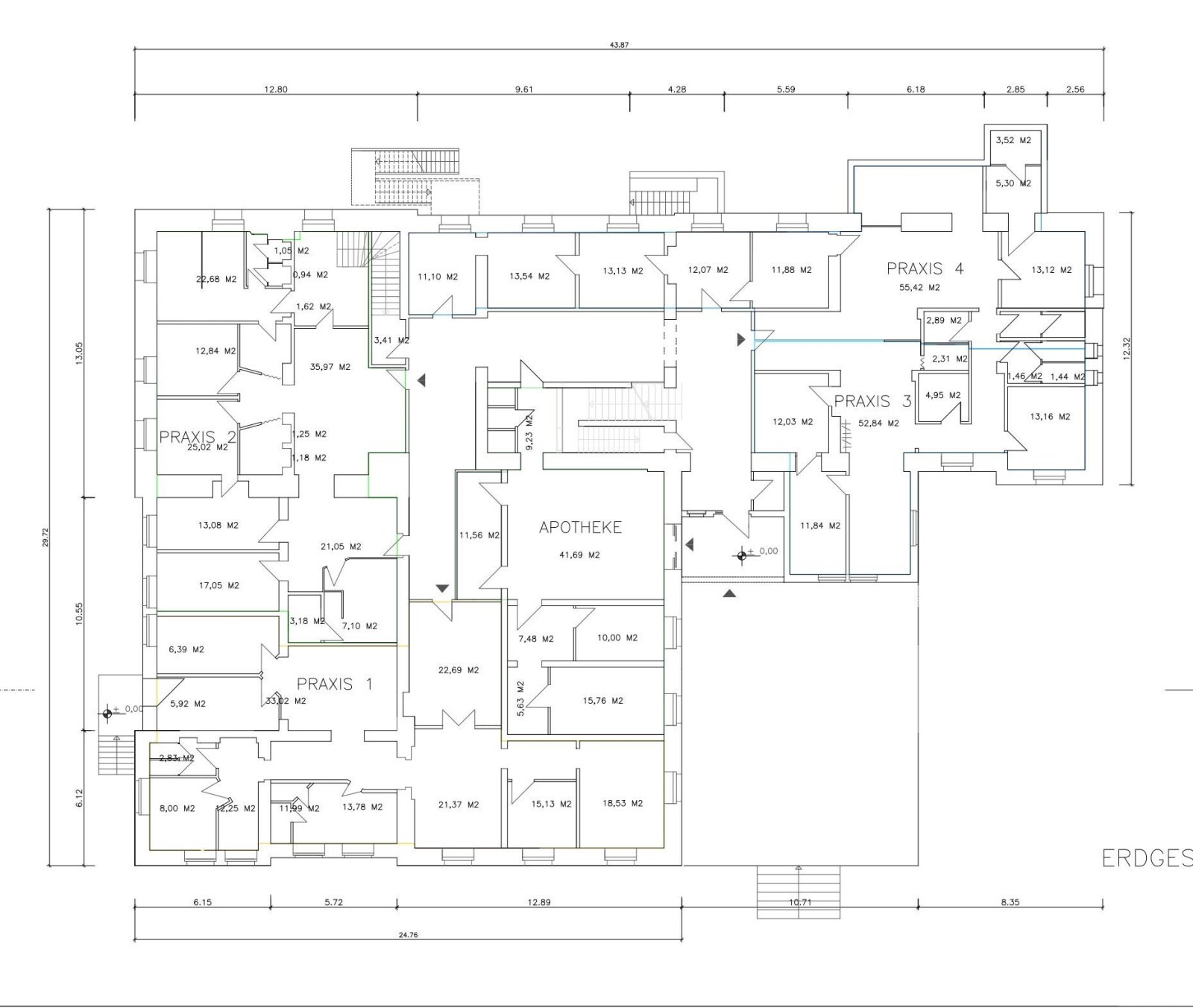 Ehem. MVZ, 42 Stellpl., unvermietet, Denkmalschutz, Sanierungsbedarf