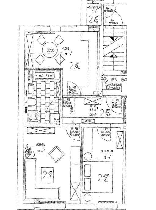 Vermietete 2-Raumwohnung in Zwickau!
