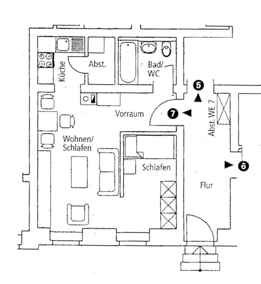 1,5-Raumwhg. mit EBK und Stpl. in historischem Villenviertel, leer ab 1.12.!