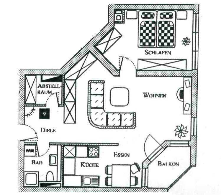 Vermietete 2-Raumwohnung mit Balkon, Fahrstuhl und TG-Stellplatz! Marienthal - Nähe HBK!