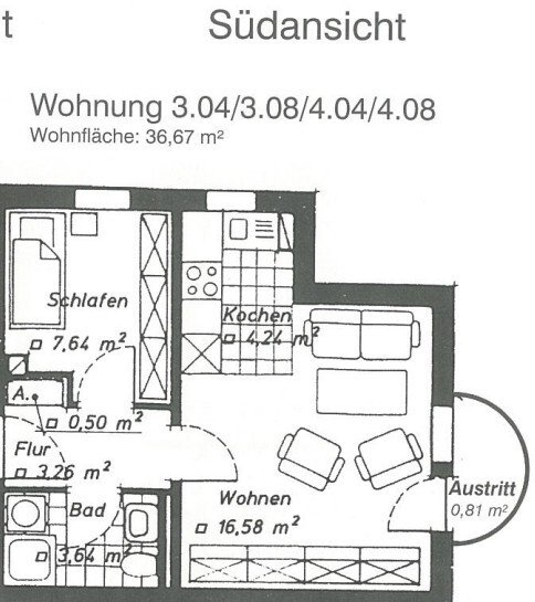 Zwickau - Weißenborn, 2-Raum-Wohnung mit Küche (optional) und Garage! 5 Minuten zum Stadtwald
