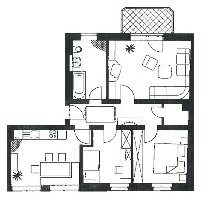 Vermietete 3-Raumwohnung mit Balkon u. Stellplatz! Nähe HBK!