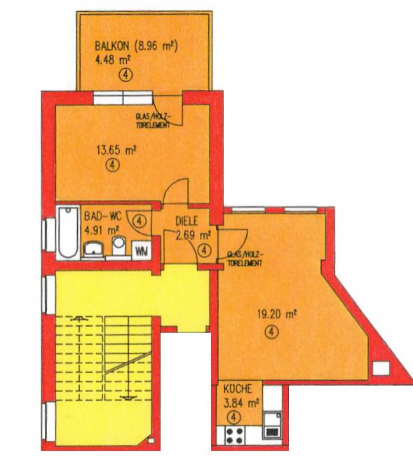 Ab 1.10.! Gemütliche 2-Raum-Wohnung mit Balkon & EBK in zentraler Lage von Zwickau!