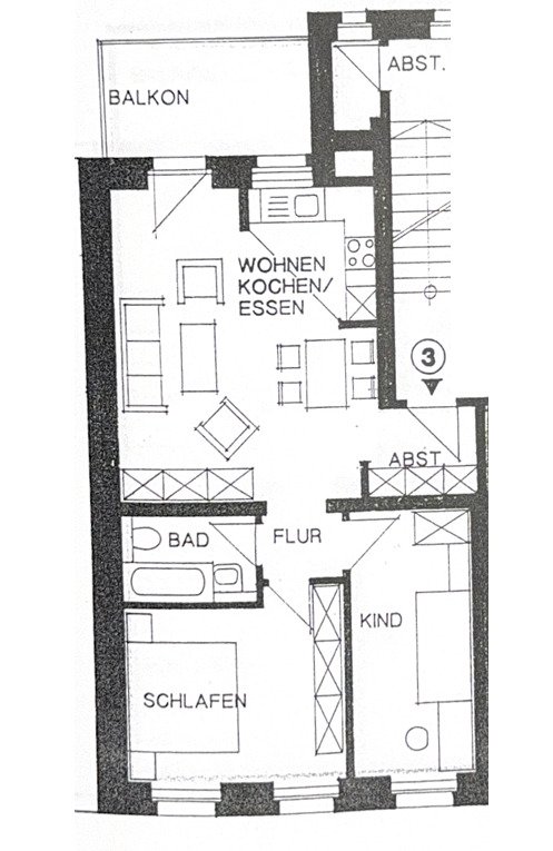 Schöne 3-Raumwohnung mit Balkon u. EBK in Plauen! Zentrumsnah!