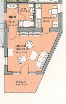 Kompakt, gemütlich, vielseitig – Eigentumswohnung mit Balkon in Kirchberg
