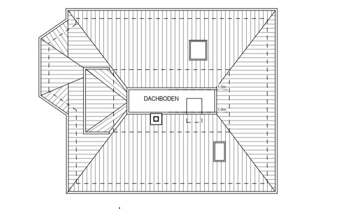 Grundriss Dachboden