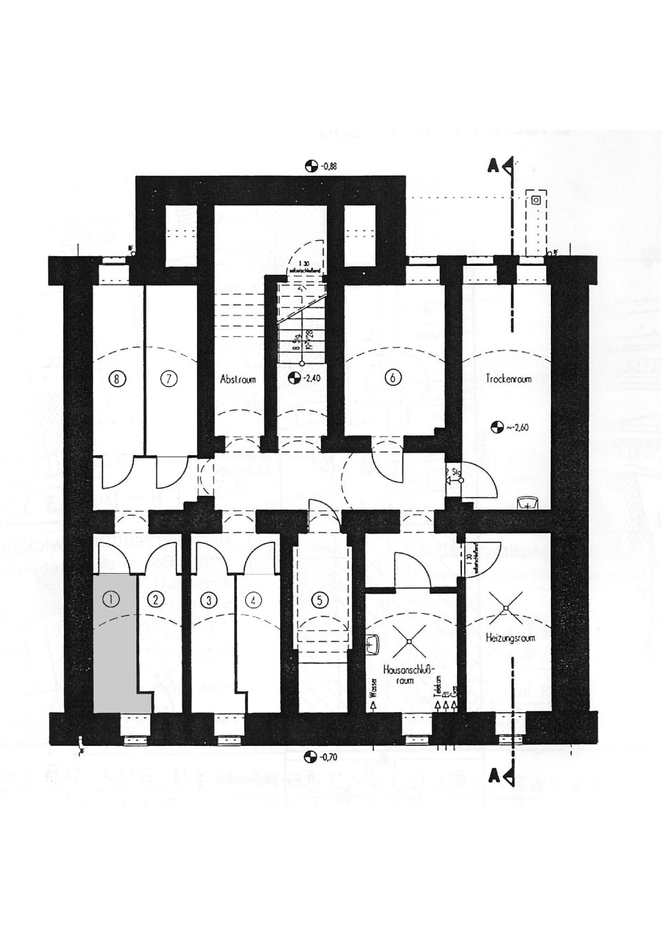 Grundriss Keller