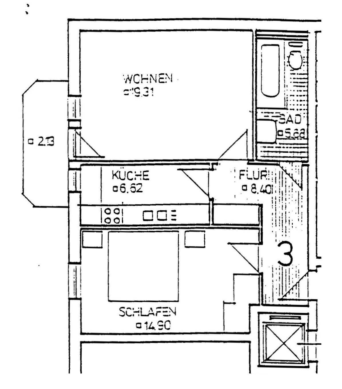 Grundriss KÖ2 W3