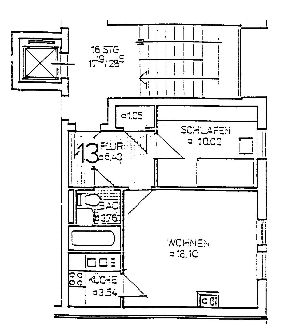 Grundriss KÖ2 W13