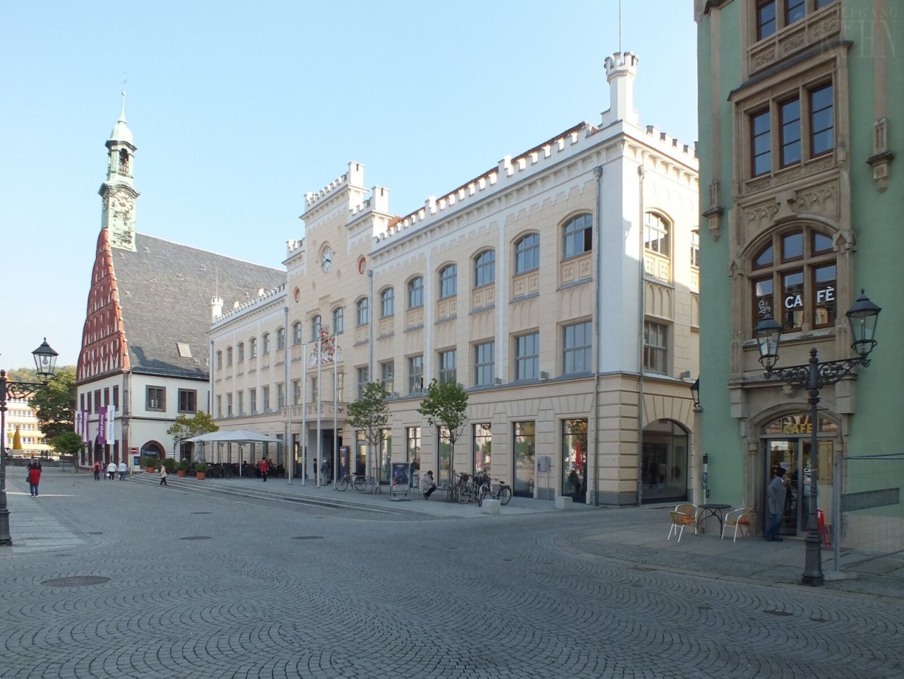 Blick zum Rathaus Blick zum Rathaus