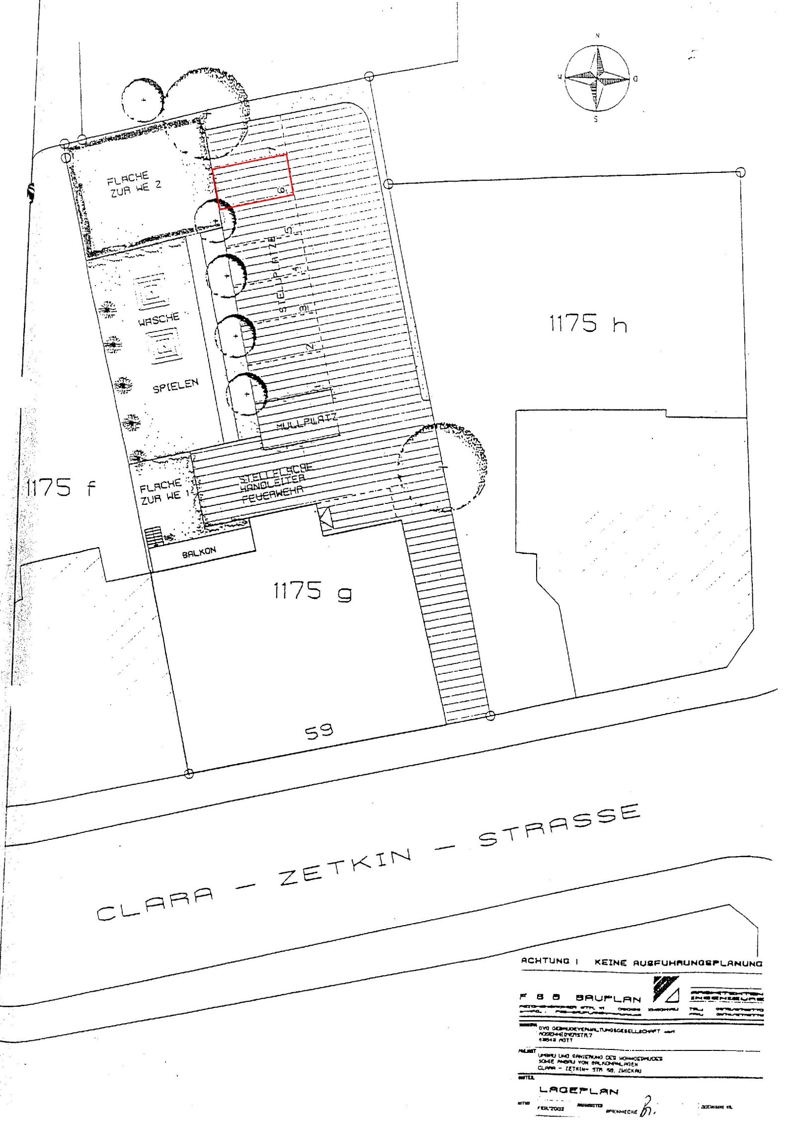 Lage Stellplatz Nr. 6