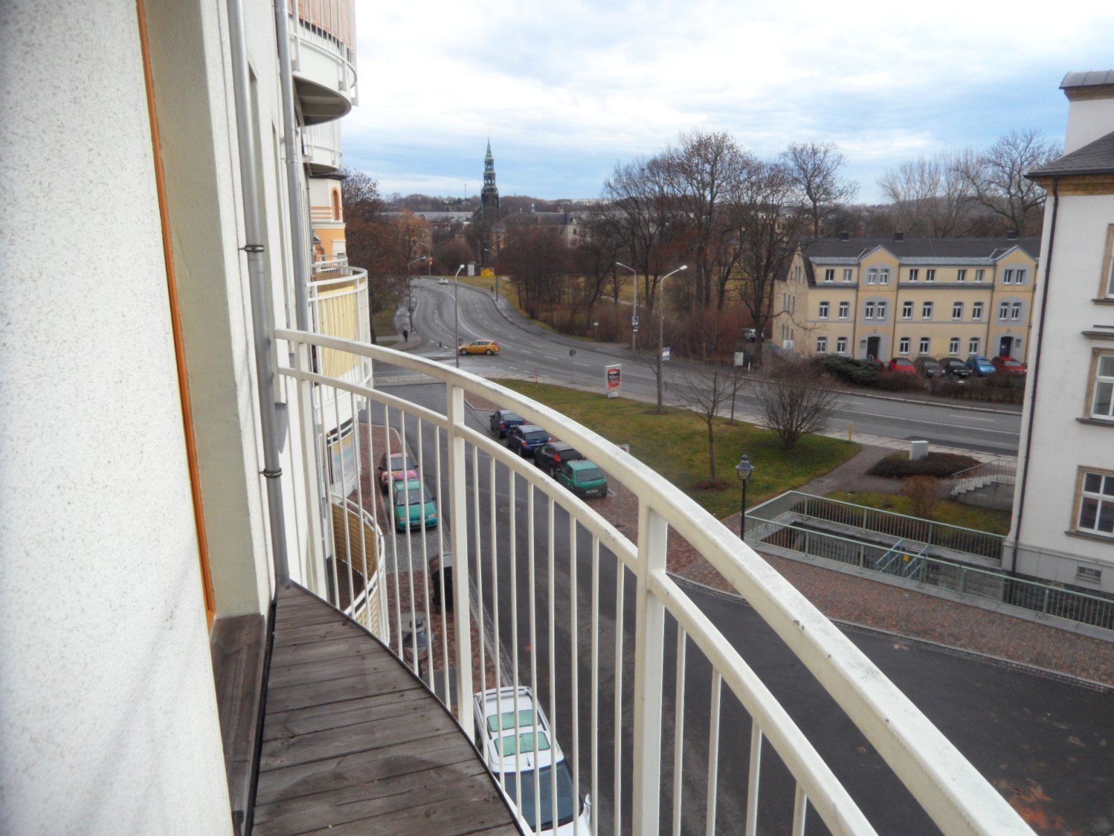 Blick vom Balkon