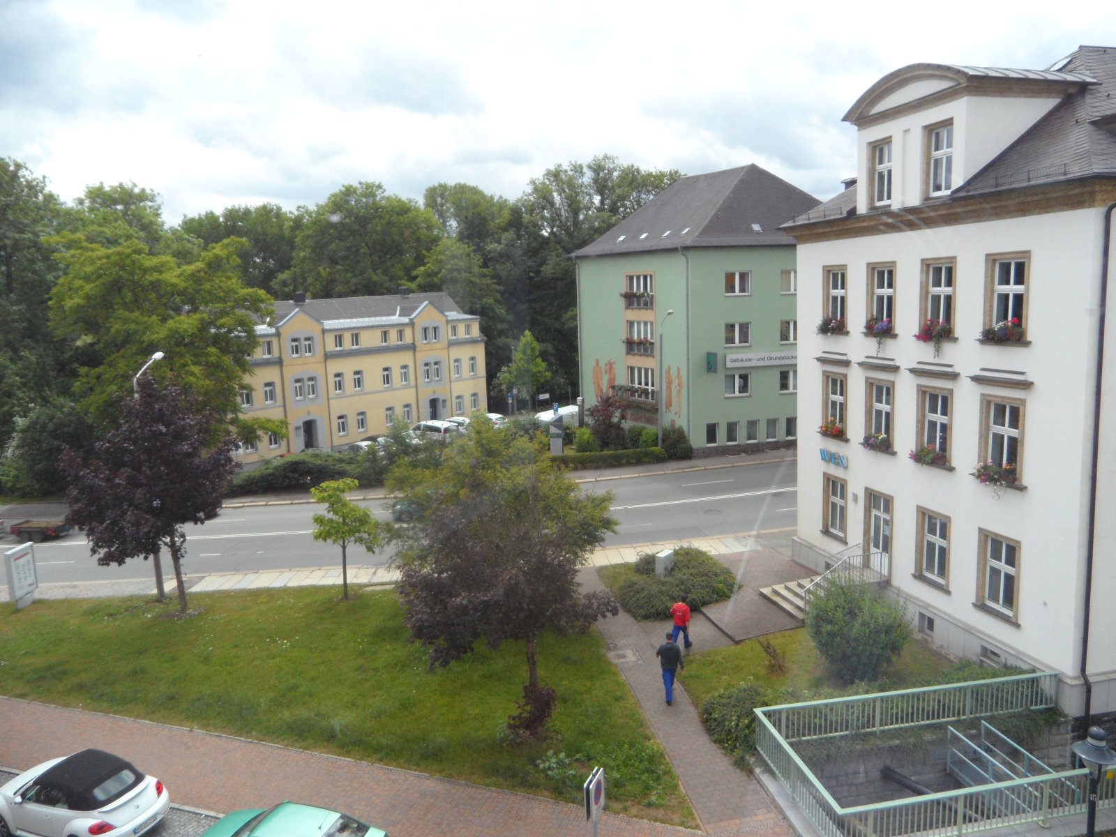 Blick vom Balkon
