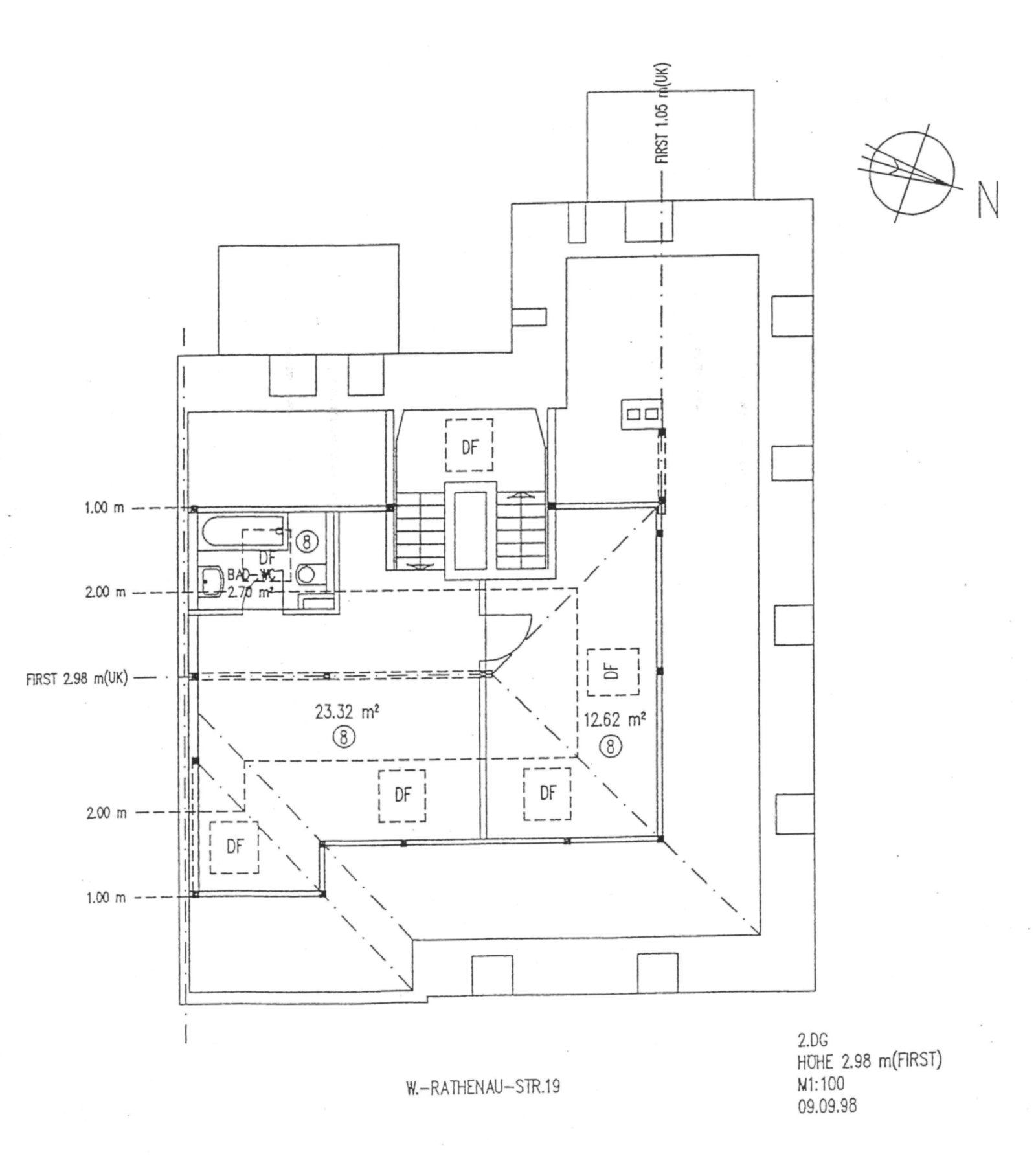 Grundriss obere Ebene W8 Grundriss obere Ebene W8