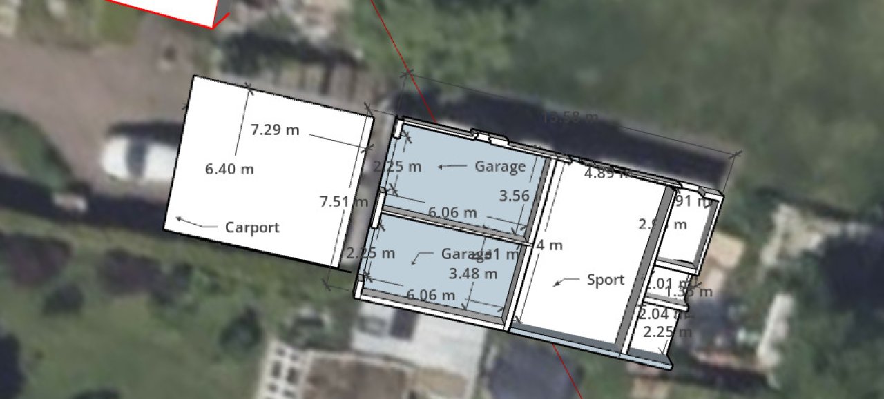 Grundriss Garage Schuppen Carport