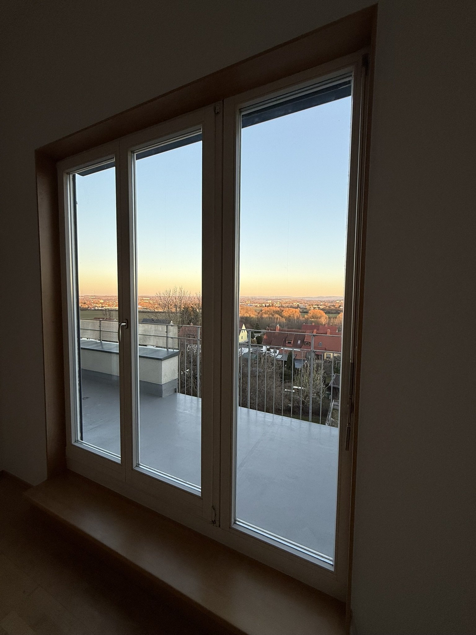 Blick auf Dachterrasse