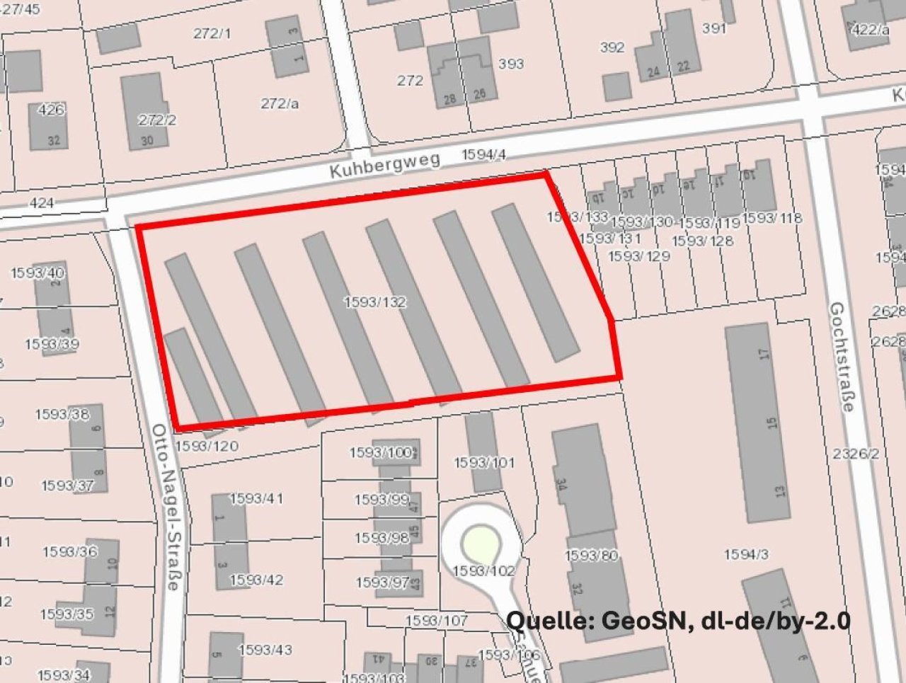 Stadtplan Ausschnitt aus Geoportal