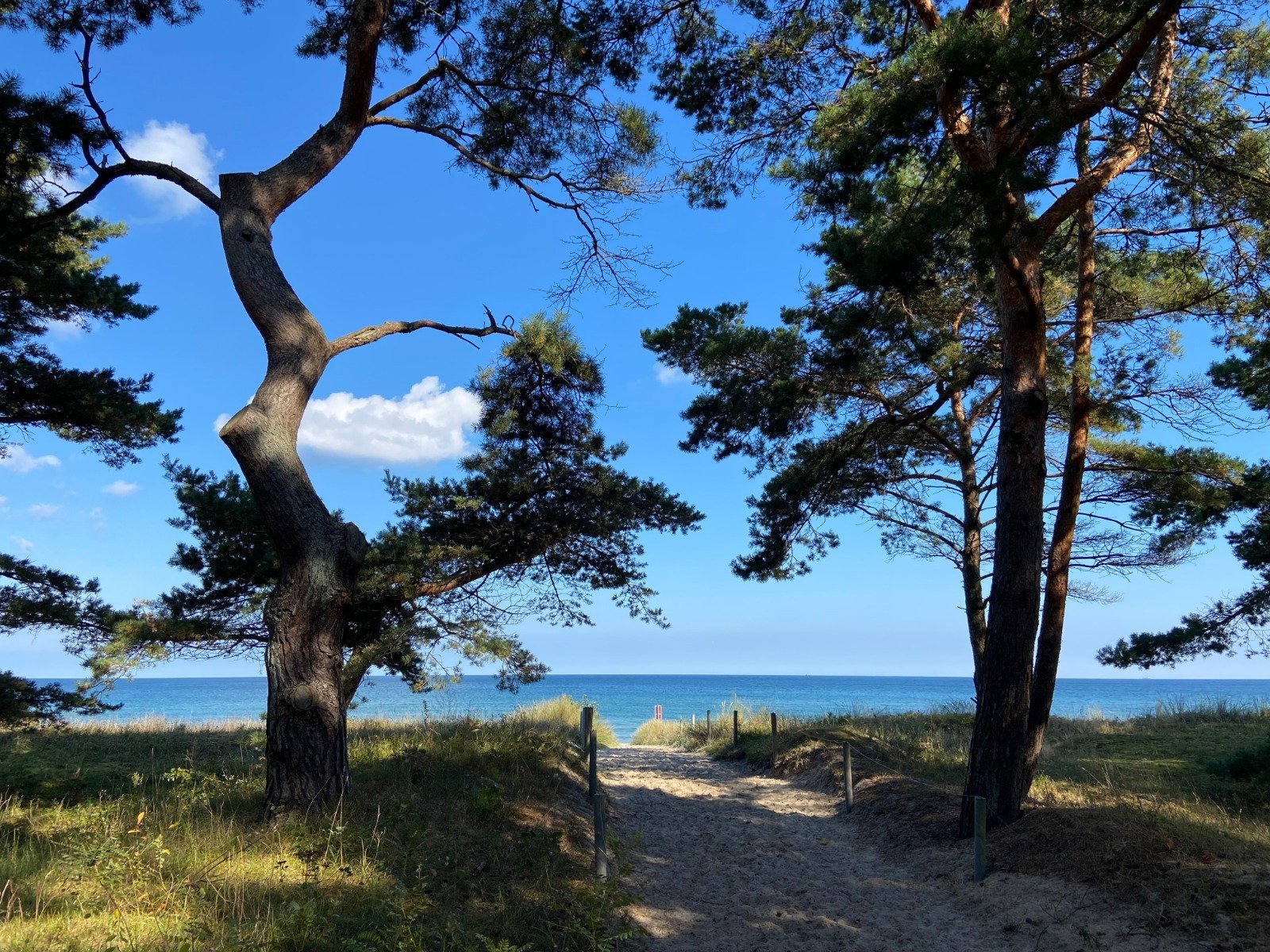Beispielhafter Strandzugang