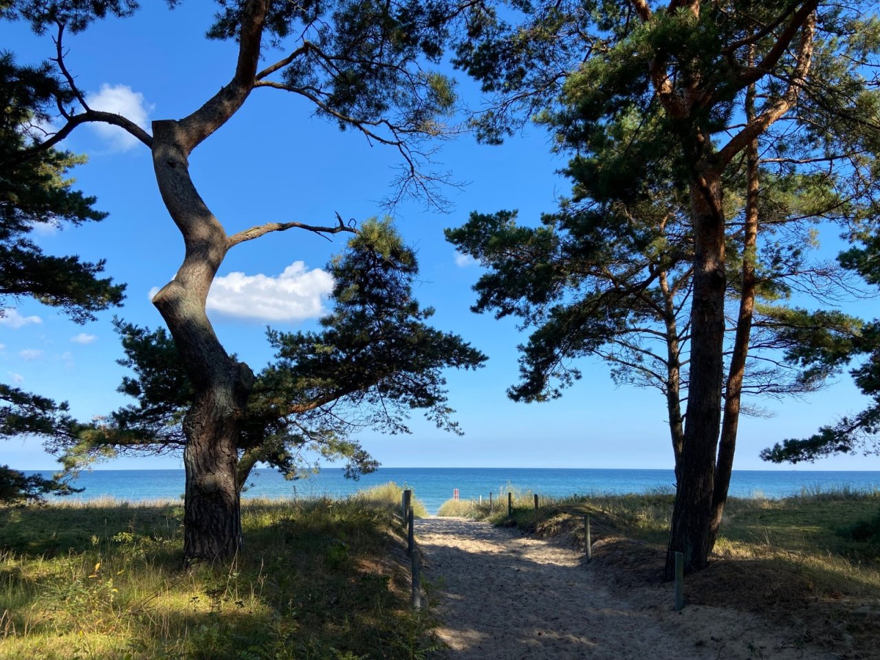 Beispielhafter Strandzugang