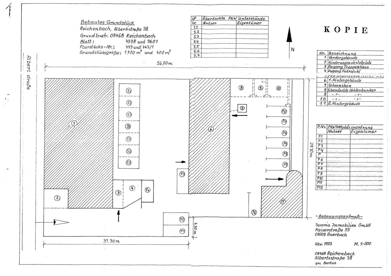 Plan Grundstück