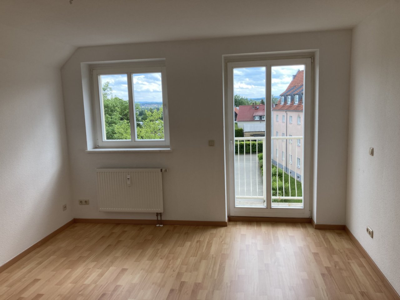 Schlafzimmer, Balkon