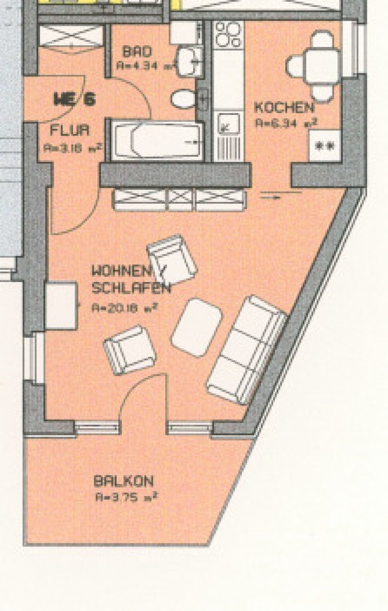 Grundriss WE 6 Grundriss WE 6
